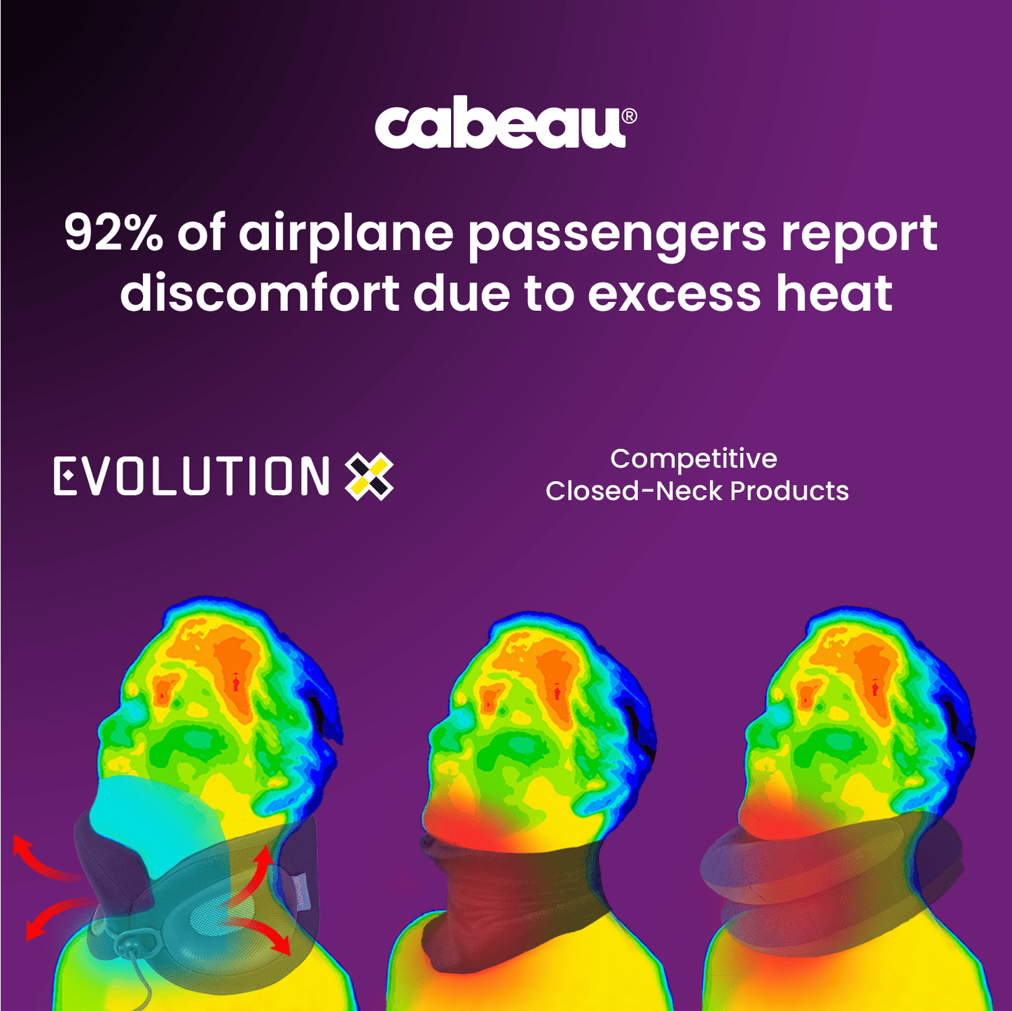 Cabeau Evolution X — Almohada de viaje ajustable