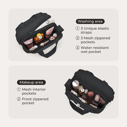Crush Hanging Toiletry Bag Bagsmart color Black – foto 5 | Buenas Gracias Panamá