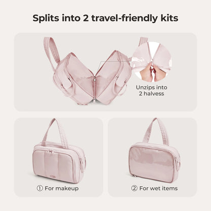 Crush Hanging Toiletry Bag Bagsmart color Pink – foto 6 | Buenas Gracias Panamá