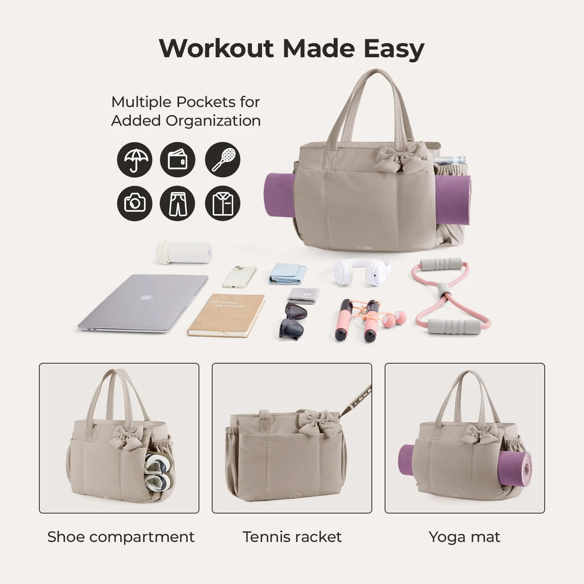 Crush 23L Laptop Tote Bagsmart color Camel – foto 2 | Buenas Gracias Panamá