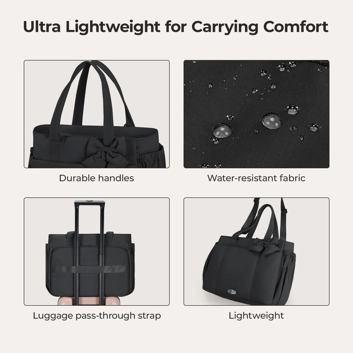 Crush 23L Laptop Tote Bagsmart color Black – foto 6 | Buenas Gracias Panamá